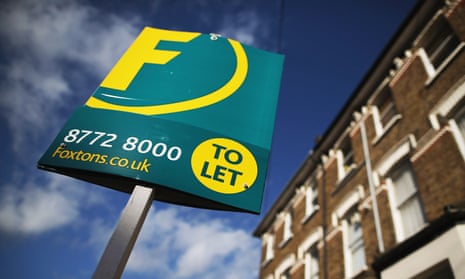 A To Let sign next to property near Clapham, London
