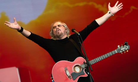 Barry Gibb at Glastonbury, 2017.