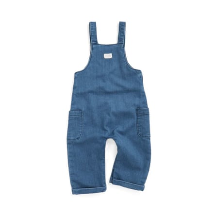 Mori Soft Blue Denim Dungarees