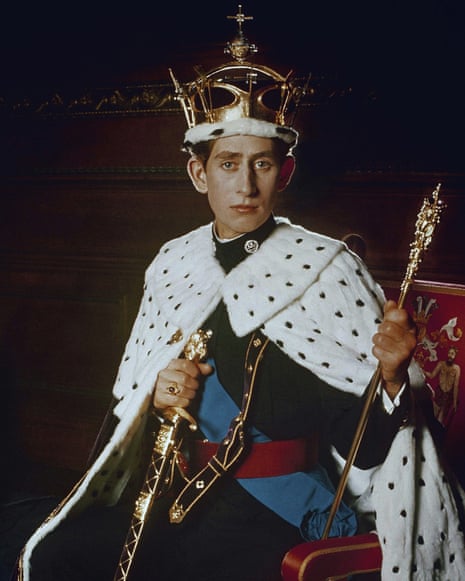 ‘Bogus as hell’ … Charles wearing a crown topped with the royal ping-pong ball in 1969.