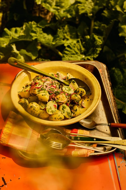 Georgina Hayden’s herby potato salad.