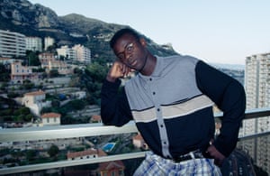 Lilian Thuram in Monaco after being signed by Arsène Wenger, aged 17.