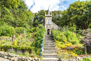 In the small hamlet of Cappercleuch, midway between Moffat and Selkirk in the Scottish Borders, this three-bedroom converted church sits on the shore of St Mary’s Loch, known for its sailing and windsurfing activities.