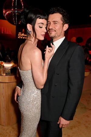 Katy Perry and Orlando Bloom at the Vanity Fair party