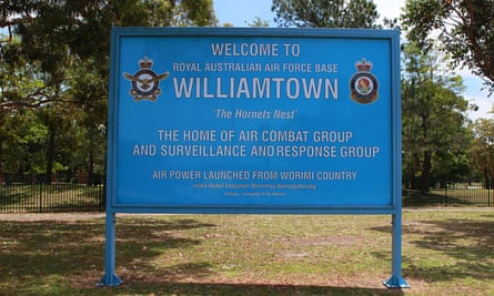 The main entrance to RAAF Base Williamtown.