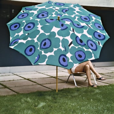 Marimekko parasol, c 1965 (model Carita Järvinen)