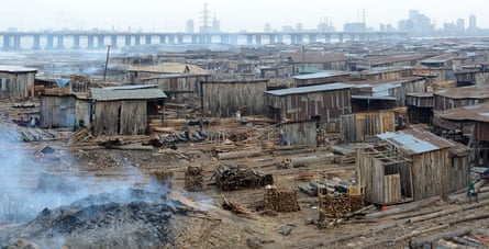 Makoko, a slum located in a lagoon in Lagos, Nigeria.