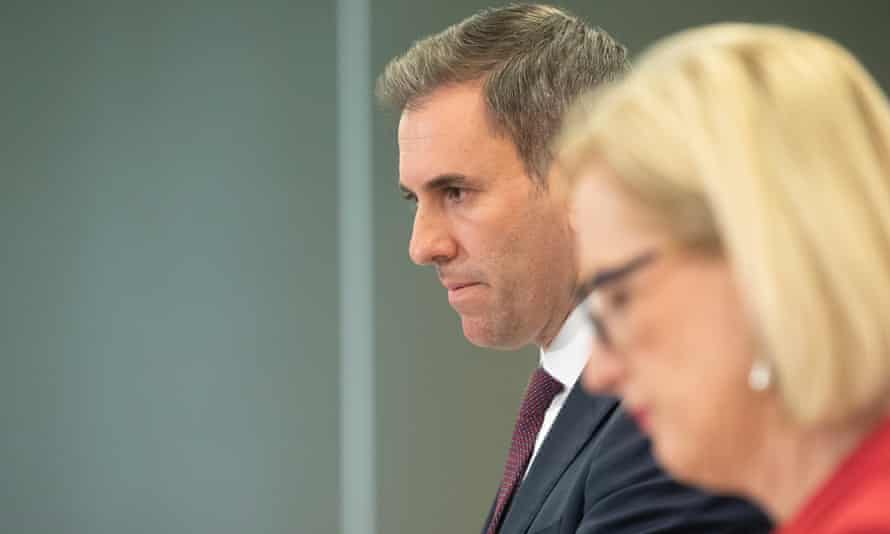 The shadow minister for finance, Katy Gallagher, and shadow treasurer Jim Chalmers release their election promise costings