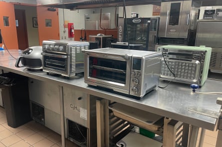Air fryers being tested in the Drexel Food Lab.