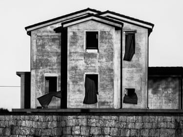 The exterior of a house