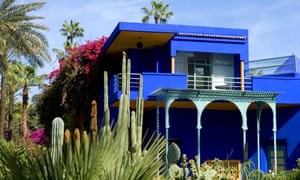 Yves Saint Laurent’s bright royal blue Jardin Majorelle