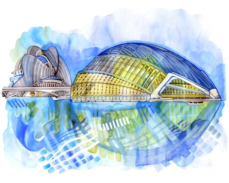Santiago Calatrava’s Palace of Arts and Sciences.