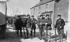 Black and Tans in the town of Drombane, Tipperary.