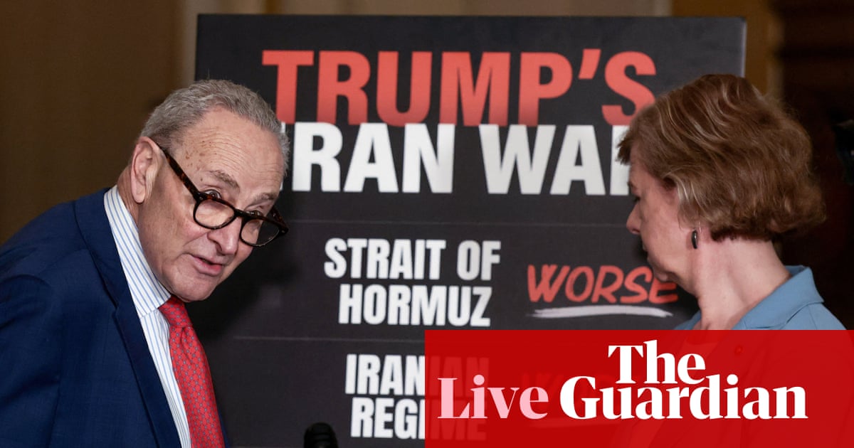 Senate Democrats to force fifth war powers resolution as ceasefire deadline looms – live