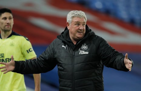 Newcastle United manager Steve Bruce at the end of the game.