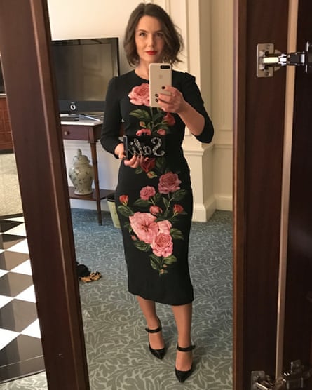 Sali Hughes in heels