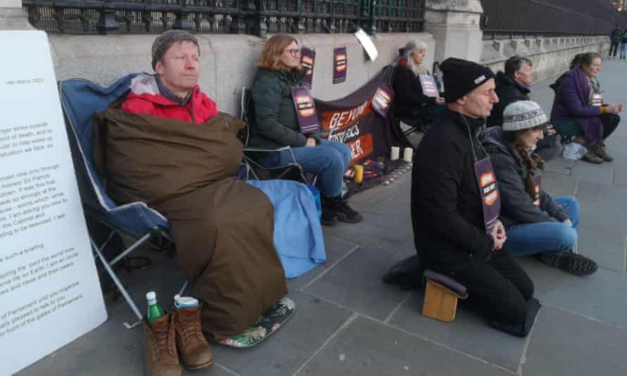 Angus Rose and other strikers for the climate, 19 March 2022.