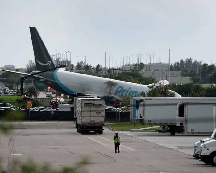 At least five dead after Amazon cargo plane crashes at Miami airport