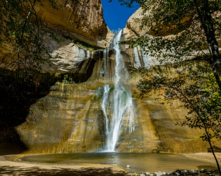 View from near the foot of the Lower Calf Creek Falls