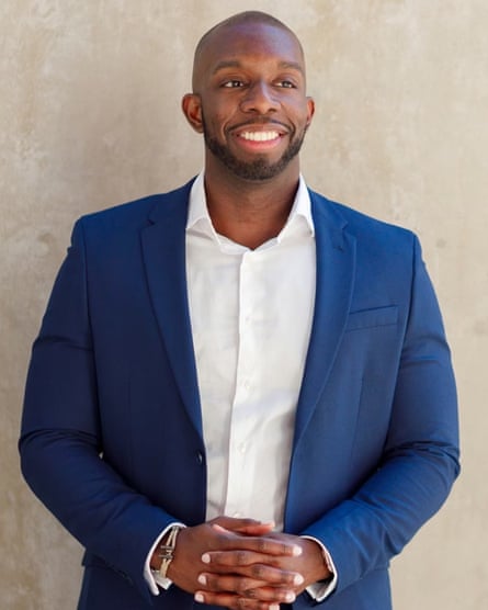 A young man in a suit.