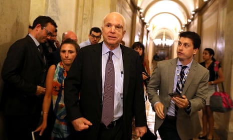 John McCain said on Friday: ‘I cannot in good conscience vote for the Graham-Cassidy proposal.’