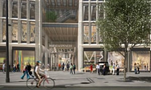 An artist's impression of the new Marks and Spencer store in Marble Arch