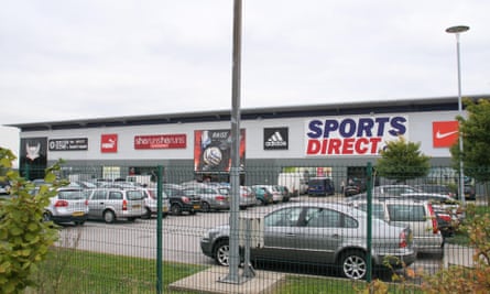 The Sports Direct warehouse, store and distribution centre at Shirebrook near Mansfield, 2014