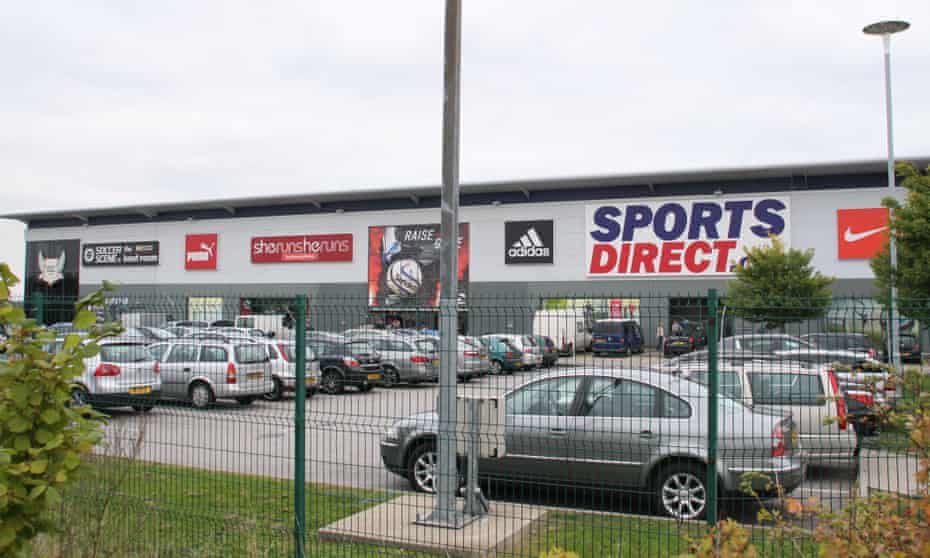 Sports Direct warehouse, store and distribution centre at Shirebrook, near Mansfield