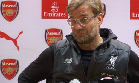 Jürgen Klopp&nbsp;lamented both individual errors at the back – most obviously, the flap by the goalkeeper, Simon Mignolet, for Granit Xhaka’s equaliser – and some profligacy from his forwards in the final third