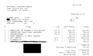 One of the published receipts.