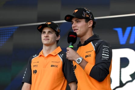 Oscar Piastri (left) and Lando Norris