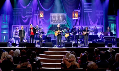 Nathaniel Rateliff and The Night Sweats performs onstage at the Americana Honors &amp; Awards 2016 in Nashville.