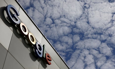 Logo of Google is seen at an office building in Zurich