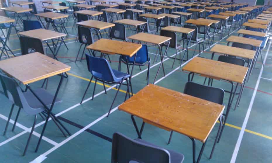 A school exam hall