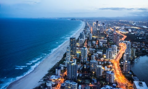 Goldie rocks … the Gold Coast at night.