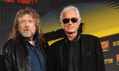 Robert Plant, left, and Jimmy Page in 2012.