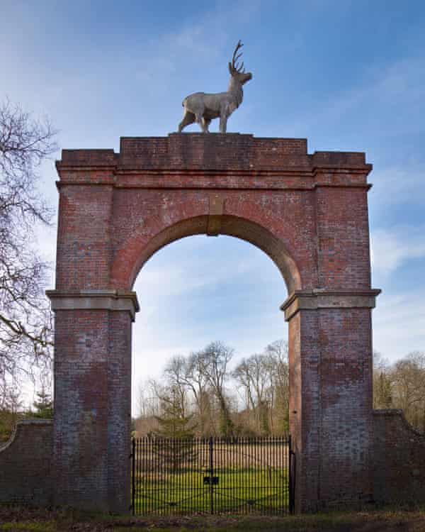 The Five-Legged Stag gate on the Drax estate in Dorset.
