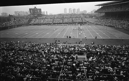 Wrigley Field is pictured during a Chicago Bears football game.