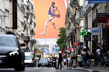 Victor Wembanyama’s image has become a familiar sight on the streets of Paris in the runup to this year’s Olympics.
