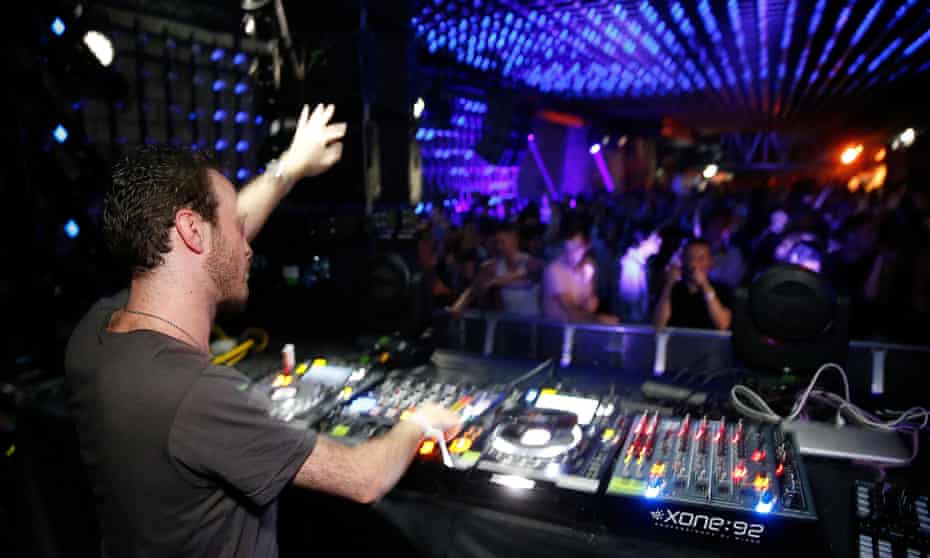 DJ in a Paris night club. France