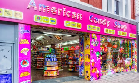 American candy shop in Oxford Street