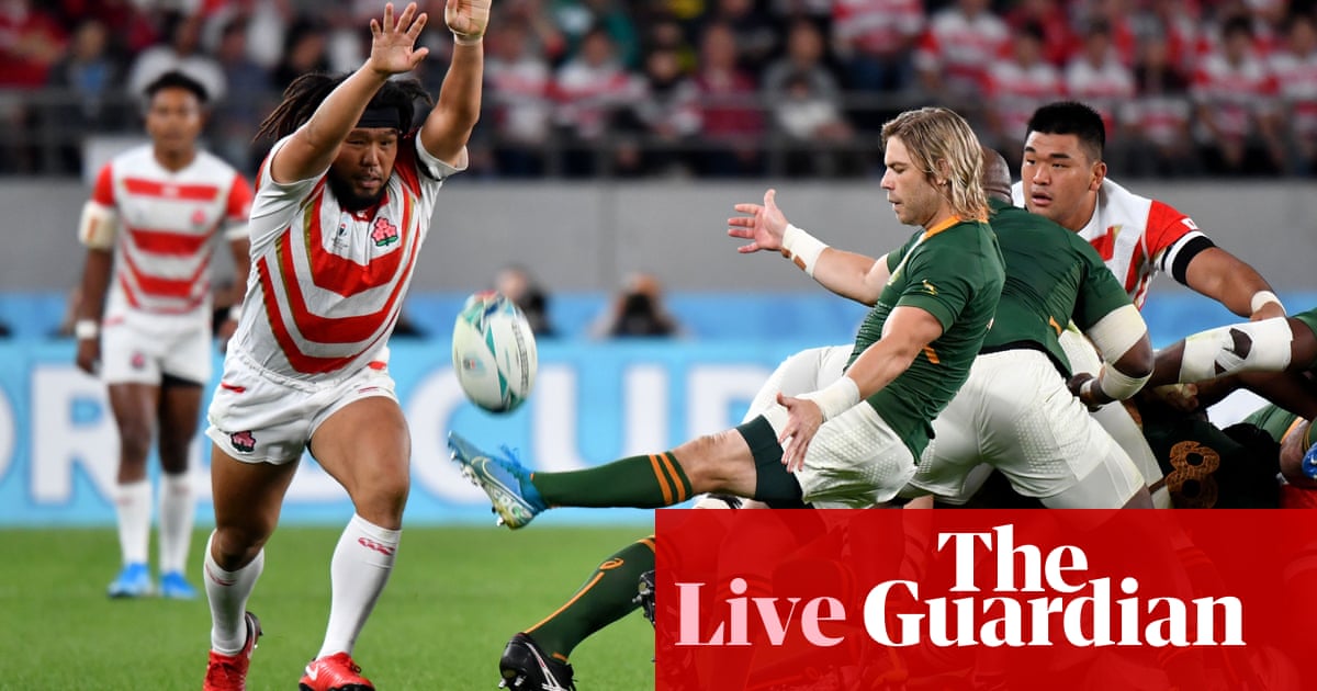 Japan v South Africa: Rugby World Cup 2019, quarter-final – live!