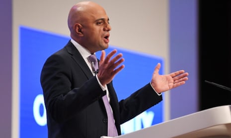 Sajid Javid at the Conservative party conference
