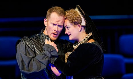 Consistently strong … Duncan Rock and Eleanor Dennis in ENO’s semi-staged Gloriana.