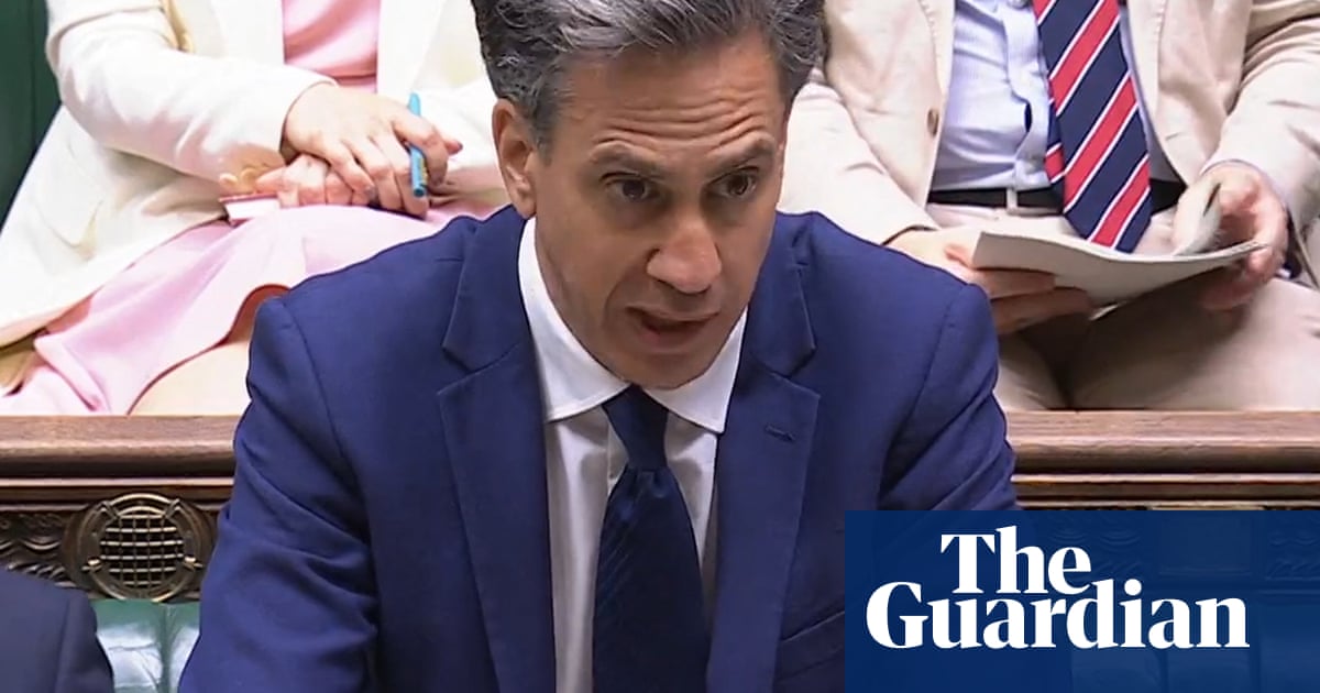 Ed Miliband delivers defiant defence of Britain's role in tackling climate crisis
