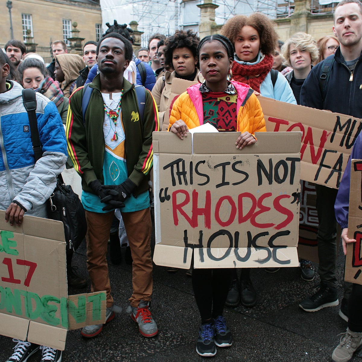 Take it down!': Rhodes Must Fall campaign marches through Oxford ...