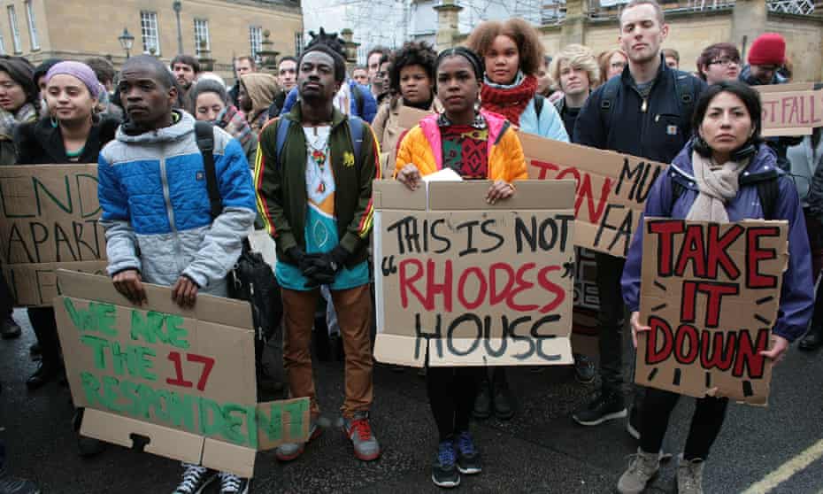 Campaigners want a statue of the British imperialist Cecil Rhodes in Oxford to be removed.