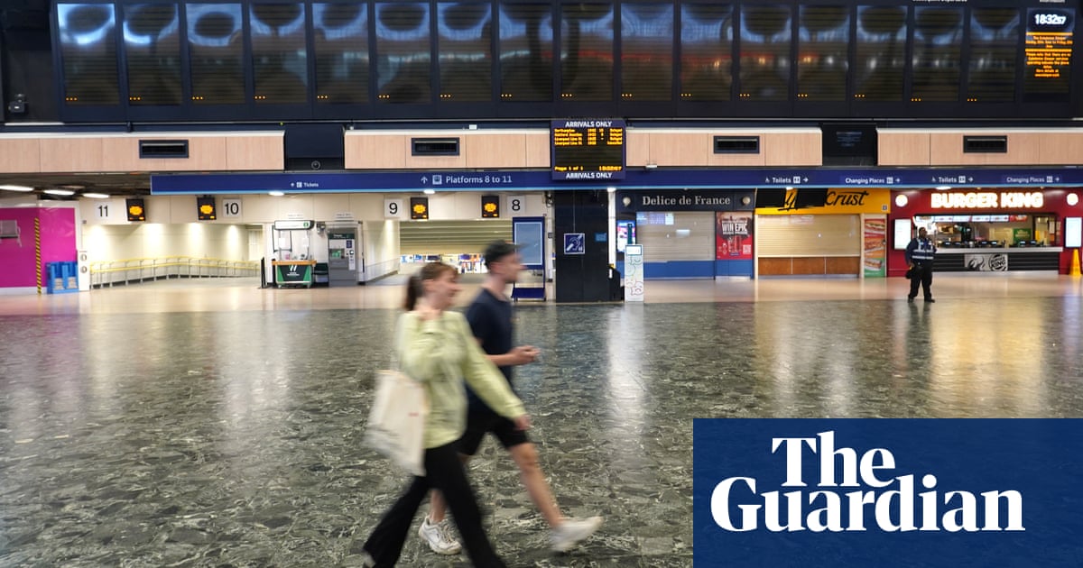 Rail strikes: city centres quieter as people heed advice to avoid travel