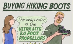 HikingBootsEdith Pritchett cartoon on buying hiking boots