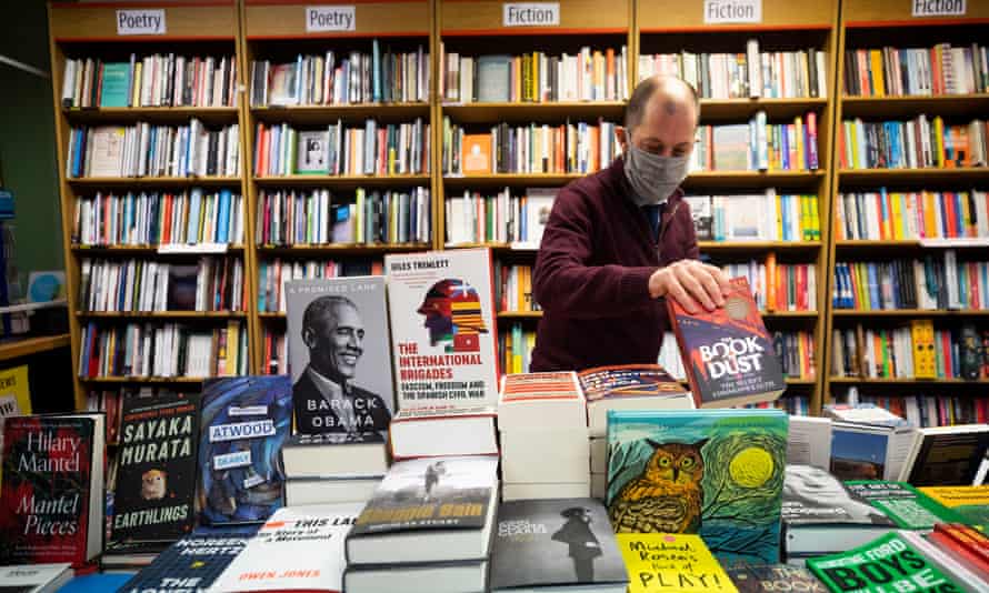 Carl Davies, a staff member at the Five Leaves bookshop in Nottingham.